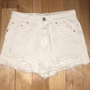 White Denim Topshop Shorts
